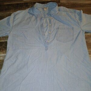 Lucky Brand Men’s Blue Workwear Shirt – Casual Fit, Size M